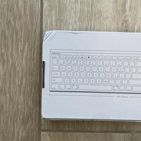 Macally Aluminum Bluetooth Keyboard Mouse Combo Sealed Rechargeable Multi-Device - Picture 8 of 8